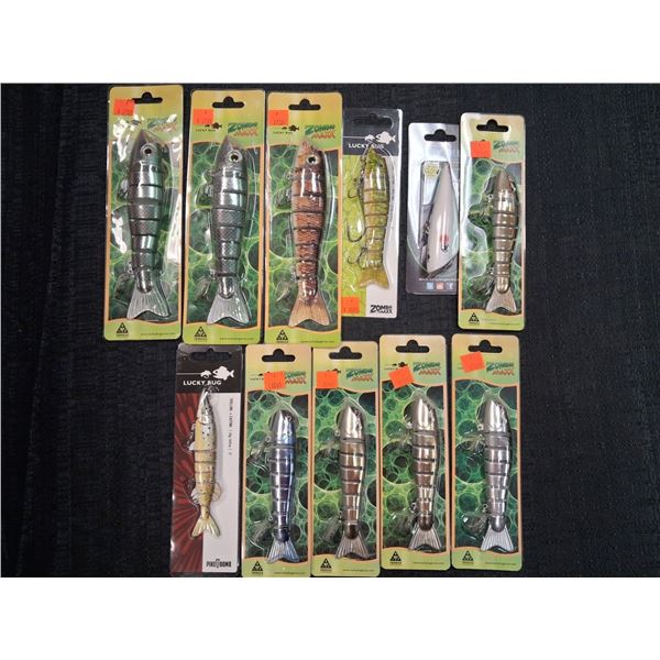 LUCKY BUG ZOMBIE MAXX, ASSORTED SIZES AND COLORS - 11 ITEMS