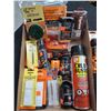 Image 1 : MISC BOX OF CLEANING SUPPLIES, & 1 HOPPE'S CLEANING ROD .22-284 CAL
