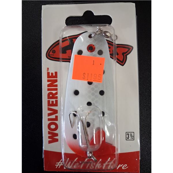 GIBBS WOLVERINE 3.5" BLACK CAMPBELL RIVER SPOONS - 9 BOXES OF 6 - 54 ITEMS