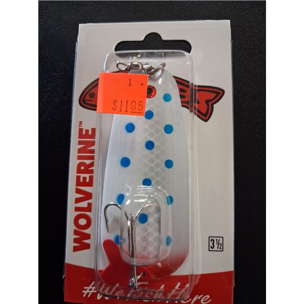 GIBBS WOLVERINE 3.5" BLUE CAMPBELL RIVER SPOONS - 9 BOXES OF 6 - 54 ITEMS
