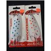 Image 1 : GIBBS WOLVERINE 5" RED/BLUE CAMPBELL RIVER SPOONS = 28 ITEMS