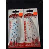 Image 2 : GIBBS WOLVERINE 5" RED/BLUE CAMPBELL RIVER SPOONS = 28 ITEMS