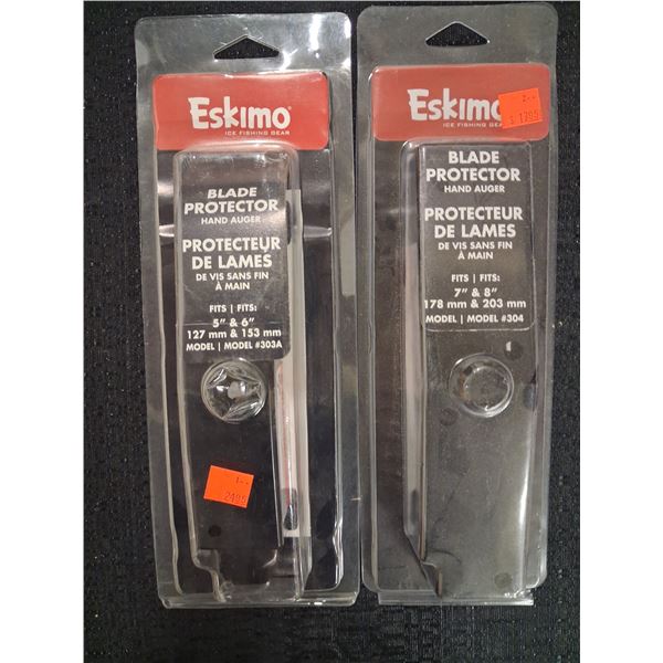 ESKIMO HAND AUGER BLADE PROTECTORS - 6 X 5/6" AND 2 X 7/8" - 8 IN TOTAL
