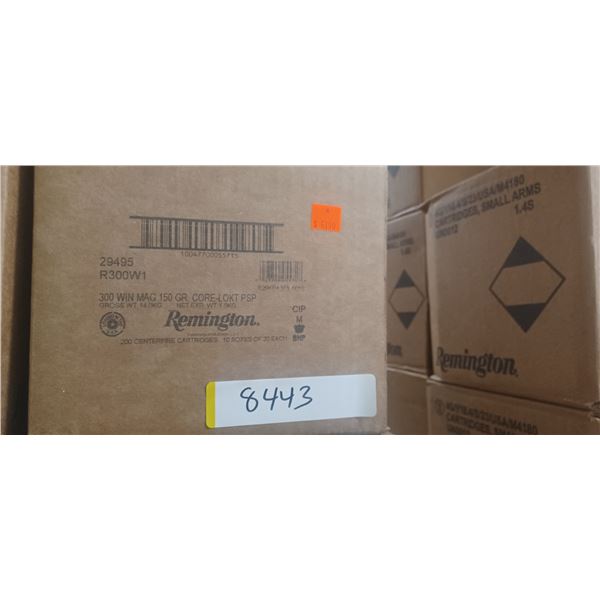 1 CASE REMINGTON 300 WIN. MAG. 150 GRAIN, CORE-LOKT PSP,200 ROUNDS, PAL REQUIRED
