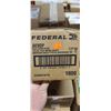 Image 1 : 1 CASE FEDERAL 9MM LUGER 115 GRAIN FMJ, 1000 ROUNDS, PAL REQUIRED, NO SHIPPING ON AMMUNTION