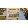 Image 1 : 1 CASE FEDERAL 9MM LUGER 115 GRAIN FMJ, 1000 ROUNDS, PAL REQUIRED, NO SHIPPING ON AMMUNTION