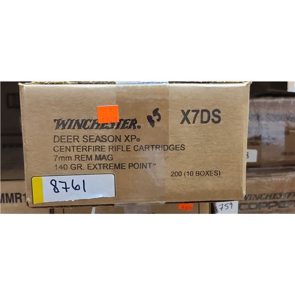 1 CASE WINCHESTER 7MM REM. MAG, DEER SEASON XP, 140 GRAIN EXTREME POINT, 200 ROUNDS PAL REQUIRED, NO