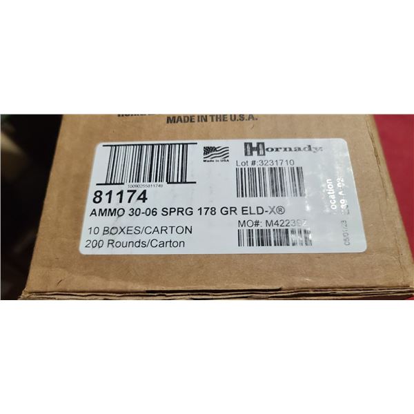 HORNADY 30-06 SPRG 178GR ELD-X 250/BOX - PAL REQ. NO SHIPPING