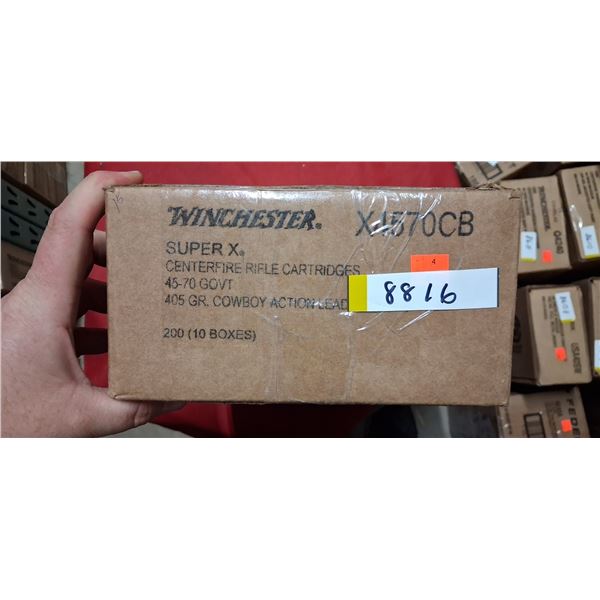 WINCHESTER SUPER X 45-70 GOVT 405GR  COWBOY ACTION LEAD 200/BOX - PAL REQ. NO SHIPPING