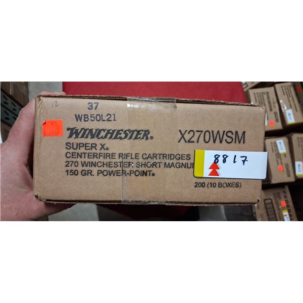 WINCHESTER SUPER X 270 WSM, 150GR POWER POINT 200/BOX - PAL REQ. NO SHIPPING