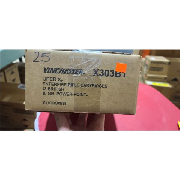 WINCHESTER SUPER X 303 BRIT 180 GR POWER POINT 200/BOX - PAL REQ. NO SHIPPING