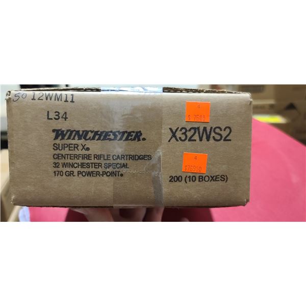 WINCHESTER SUPER X 32 WIN SPECIAL 170GR POWER POINT 200/BOX - PAL REQ. NO SHIPPING