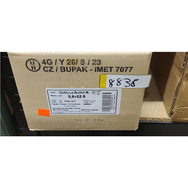 SELLIER & BELLOT 5.6X52R 70GR SP 480 ROUNDS - PAL REQ. NO SHIPPING