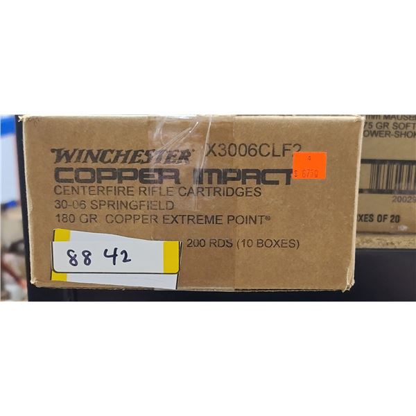 WINCHESTER COPPER IMPACT 30-06 SPRG 180GR COPPER EXTREME POINT 200/BOX - PAL REQ. NO SHIPPING
