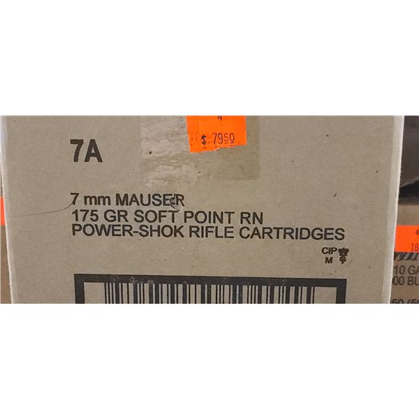 FEDERAL 7MM MAUSER 175GR SP RN POWER-SHOK 200/BOX - PAL REQ. NO SHIPPING