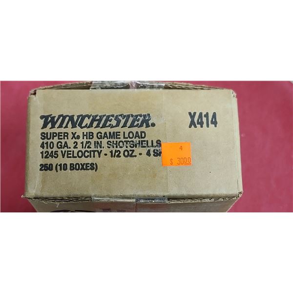 WINCHESTER SUPER X 410GA 3" 1/2OZ 4 SHOT 250/BOX - PAL REQ. NO SHIPPING