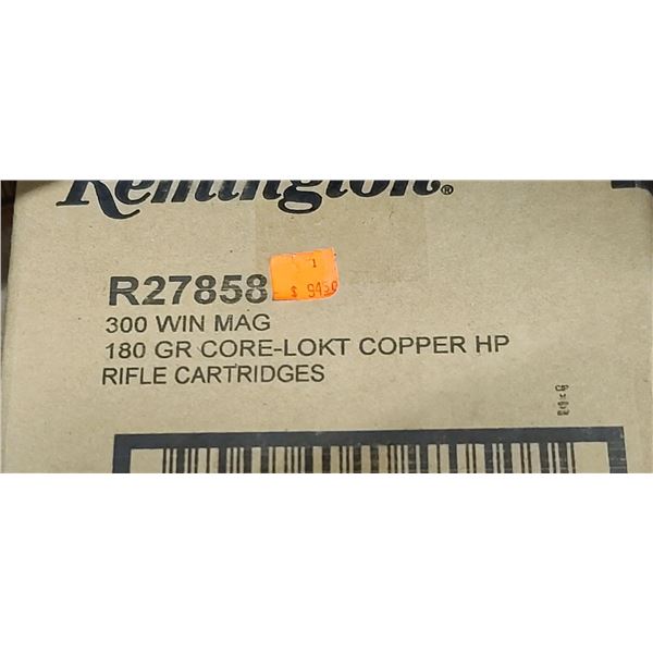 REMINGTON 300 WIN MAG 180GR CORE LOKT COPPER HP 200/BOX- PAL REQ. NO SHIPPING