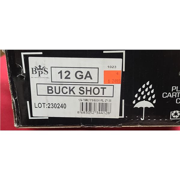 BPS 12GA 2.75" 00BUCK 9 PELLET 200/BOX - PAL REQ. NO SHIPPING