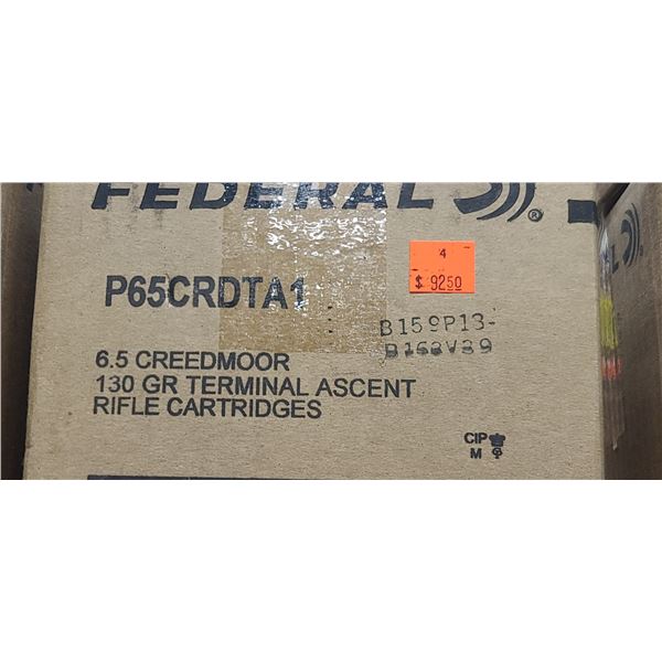 FEDERAL 6.5 CREED 130GR TERMINAL ASCENT 200/BOX - PAL REQ. NO SHIPPING