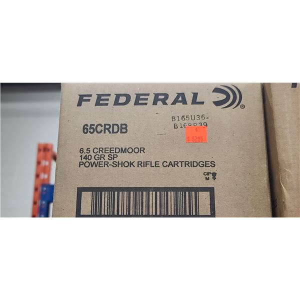 FEDERAL 6.5 CREED 140GR SP POWER SHOK 200/BOX - PAL REQ. NO SHIPPING