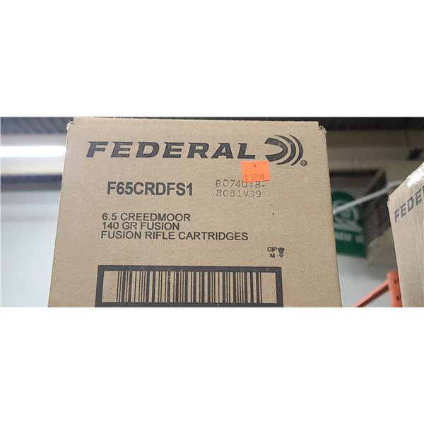 FEDERAL 6.5 CREED 140GR FUSION 200/BOX - PAL REQ. NO SHIPPING
