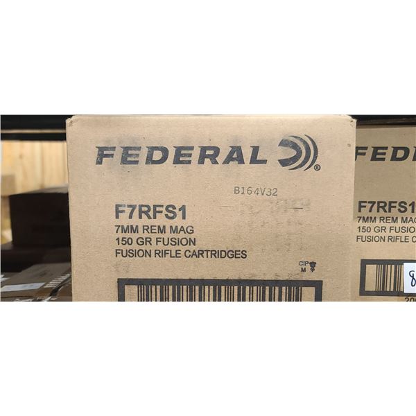 FEDERAL 7MM REM MAG 150GR FUSION 200/BOX - PAL REQ. NO SHIPPING