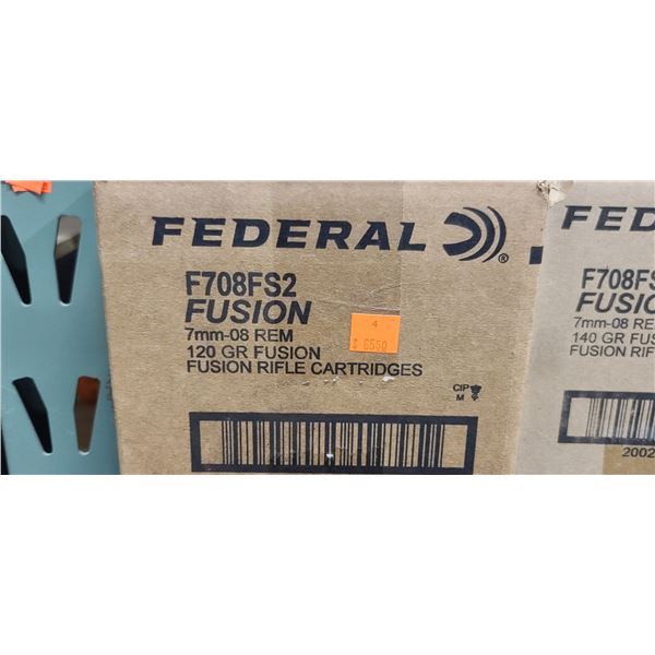 FEDERAL 7MM-08 REM 120GR FUSION 200/BOX - PAL REQ. NO SHIPPING