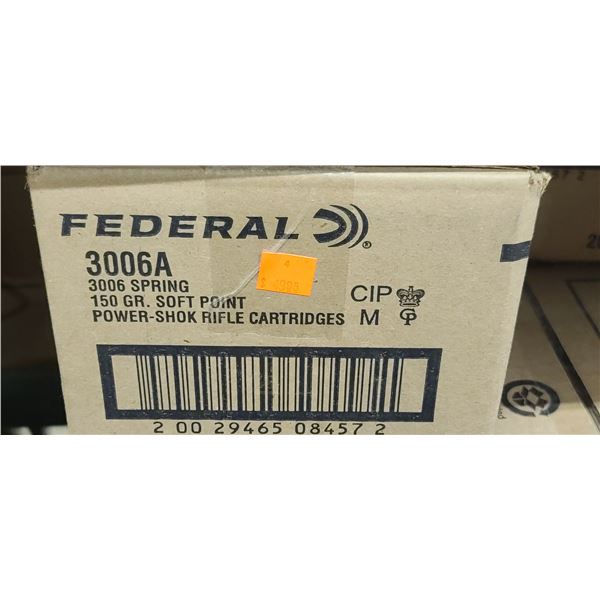 FEDERAL 30-06 SPRG 150GR POWERSHOK 200/BOX - PAL REQ. NO SHIPPING