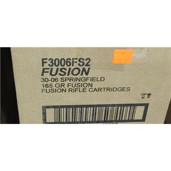 FEDERAL 30-06 SPRG 165GR FUSION 200/BOX - PAL REQ. NO SHIPPING