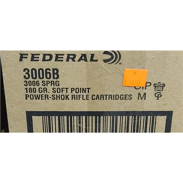 FEDERAL 30-06 SPRG 180GR SP POWERSHOK 200/BOX - PAL REQ. NO SHIPPING