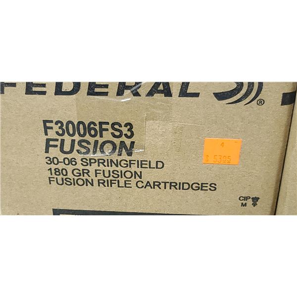 FEDERAL 30-06 SPRG 180GR FUSION 200/BOX - PAL REQ. NO SHIPPING