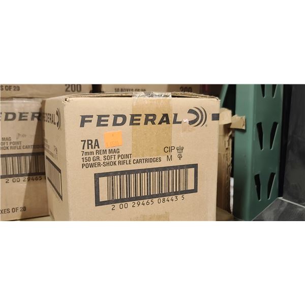 FEDERAL 7MM REM MAG 150GR SP POWER SHOK 200/BOX - PAL REQ. NO SHIPPING
