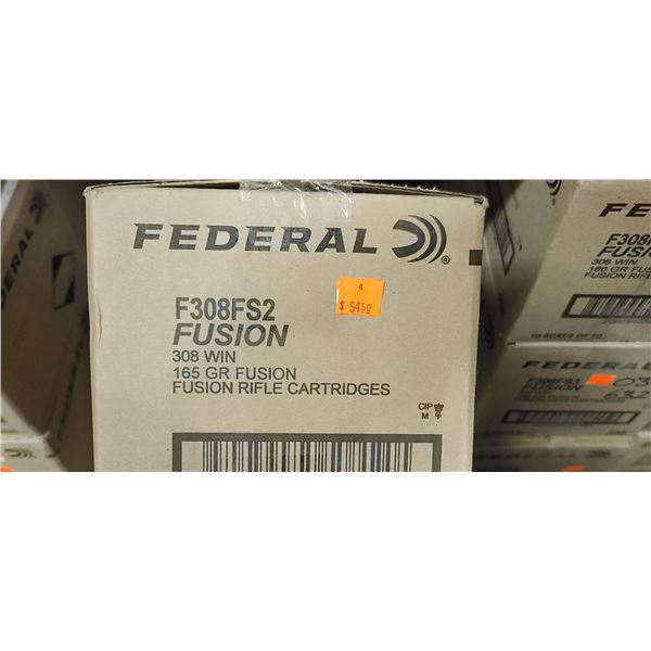 FEDERAL 308 WIN 165GR FUSION 200/BOX - PAL REQ. NO SHIPPING