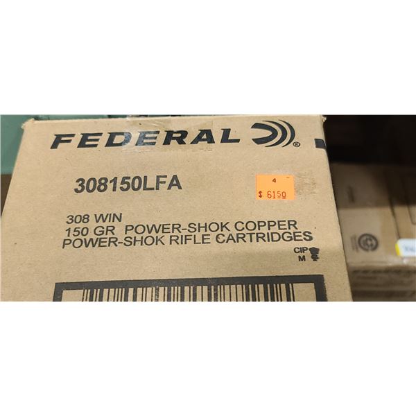 FEDERAL 308 WIN 150GR POWER SHOK COPPER 200/BOX - PAL REQ. NO SHIPPING