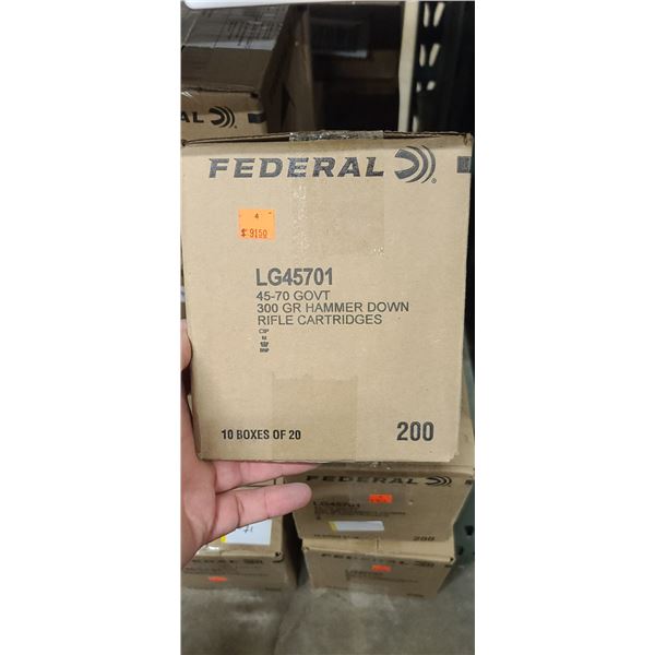 FEDERAL 45-70 GOVT 300GR HAMMER DOWN 200/BOX - PAL REQ. NO SHIPPING