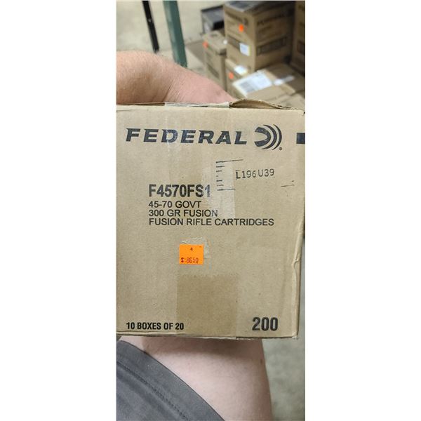 FEDERAL 45-70 GOVT 300GR FUSION 200/BOX - PAL REQ. NO SHIPPING