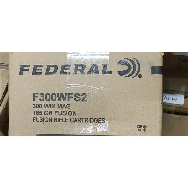 FEDERAL 300 WIN MAG 165GR FUSION 200/BOX - PAL REQ. NO SHIPPING