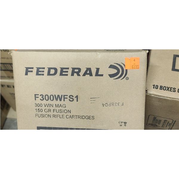 FEDERAL 300 WIN MAG 150GR FUSION 200/BOX - PAL REQ. NO SHIPPING