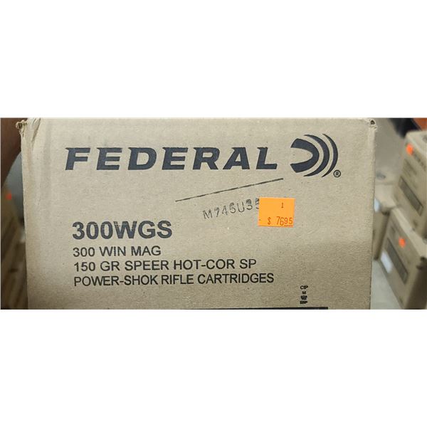 FEDERAL 300 WIN MAG 150GR SPEER HOT-COR SP 200/BOX - PAL REQ. NO SHIPPING