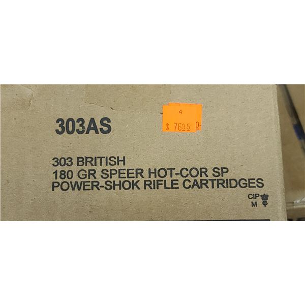 FEDERAL 303 BRITISH 180GR SPEER HOT-COR SP 200/BOX - PAL REQ. NO SHIPPING