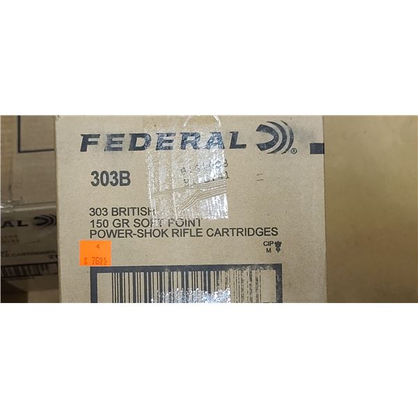 FEDERAL 303 BRITISH 150GR SP POWER SHOK 200/BOX - PAL REQ. NO SHIPPING