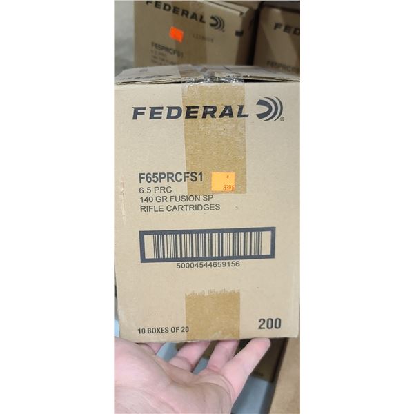 FEDERAL 6.5 PRC 140GR FUSION 200/BOX - PAL REQ. NO SHIPPING