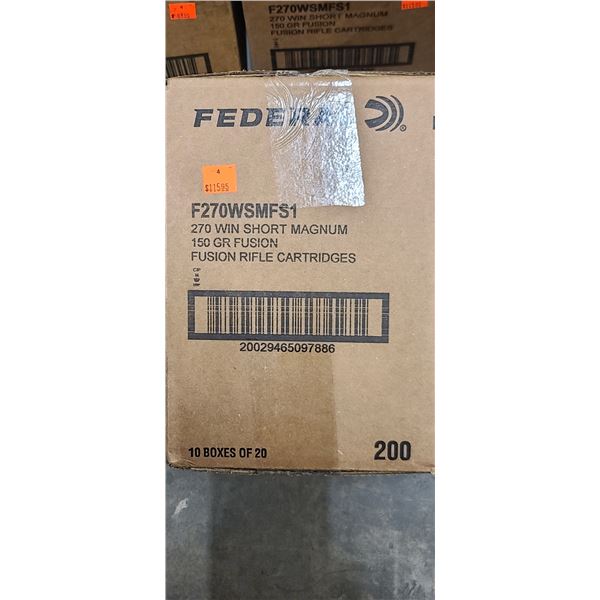 FEDERAL 270 WSM 150GR FUSION 200/BOX - PAL REQ. NO SHIPPING
