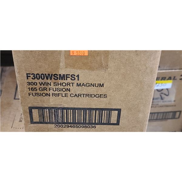 FEDERAL 300 WSM 165GR FUSION 200/BOX - PAL REQ. NO SHIPPING