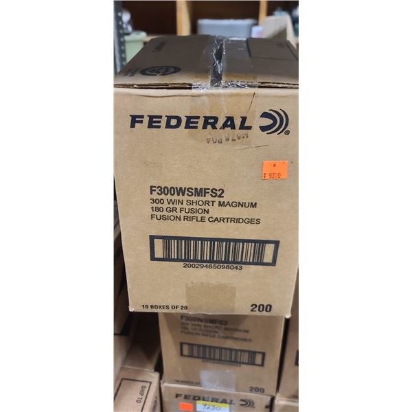 FEDERAL 300 WSM 180GR FUSION 200/BOX - PAL REQ. NO SHIPPING