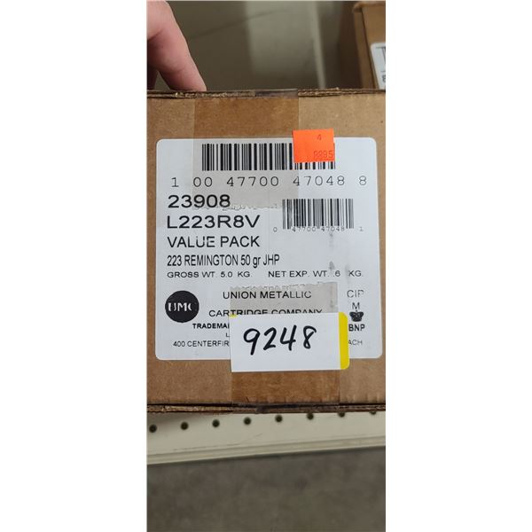 REMINGTON  UMC 223 REM 50GR JHP 400/BOX - PAL REQ. NO SHIPPING