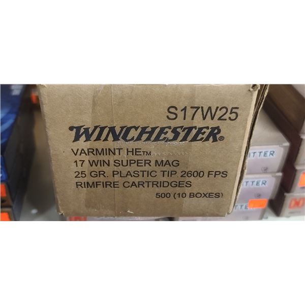 WINCHESTER 17 WSM 25GR PLASTIC TIP 500/BOX - PAL REQ. NO SHIPPING