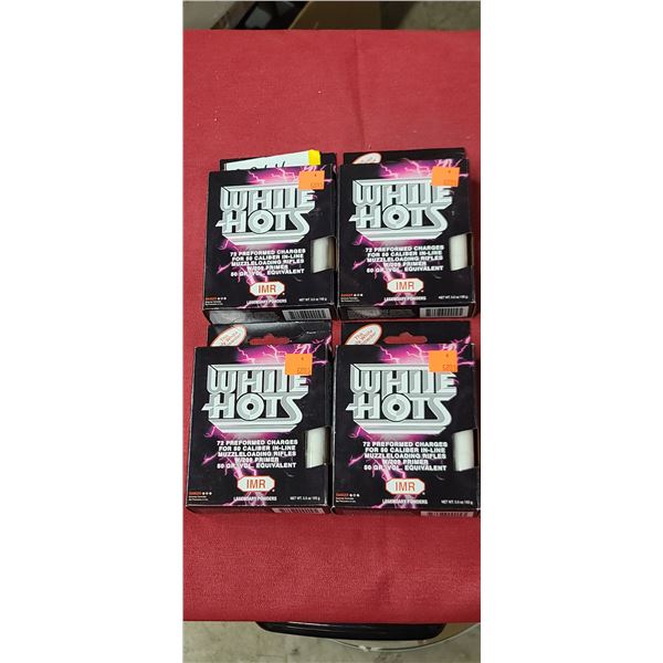IMR WHITE HOTS - FOUR BOXES OF 72