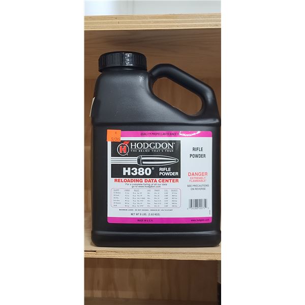 8LBS OF HODGDON H380 RIFLE POWDER