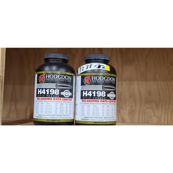 3 BOTTLES OF 1LBS H4198 RIFLE POWDER